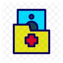 Electronic Records Patient Files Health Data Icon