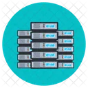 Electronic Server Room Server Rack Electronic Dataserver Icon