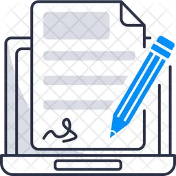 Electronic signature  Icon