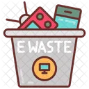Electronic Waste E Waste Waste Bin Icon