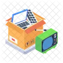 Electronics Box Appliance Box Electronics Packaging Icon