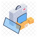 Electronics Packaging Tv Packing Appliance Box Icon