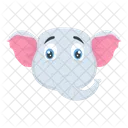 Elefant Tier Zoo Symbol