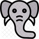 Elefant Tier Zoo Symbol