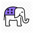 Elefant Republikaner Tags Symbol