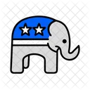 Elefant Republikaner Tags Symbol