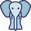 Elefant Zoo Dickhauter Symbol