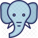 Elefant Zoo Dickhauter Symbol