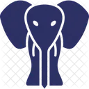 Elefant Tier Zoo Symbol