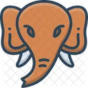 Elefant Gesicht Tier Symbol