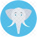 Elefant Tier Zoo Symbol