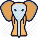 Elefant Tier Zoo Symbol