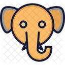 Elefant Tier Zoo Symbol