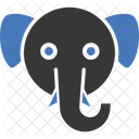 Elefant Tier Zoo Symbol