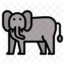 Elefant Haustier Konigreich Symbol