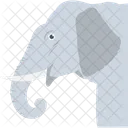 Elefant Tier Zoo Symbol