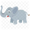 Elefant Tier Zoo Symbol