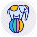 Elefante de circo  Icono