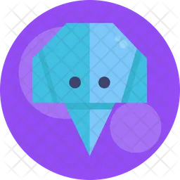 Elefante de papel  Icono