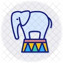 Elefante entrenado  Icono