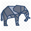 Elefante de origami  Icono