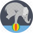 Elefant Zirkus Show Symbol