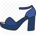 Icono De Relleno De Zapatos Icono