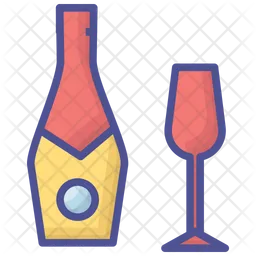 Elegant Christmas Wine Glass Charms  Icon