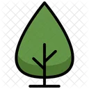 Elegant Dark Green Tree Tree Nature Icon