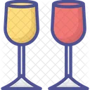 Elegant Wine Glass  Icon
