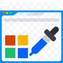 Elegir Color Editor Grafico Herramienta De Diseno Icon