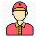 Avatar Elektriker Mann Symbol