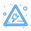 Elektrische Energie Gefahr Elektrisch Symbol