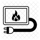 Elektrischer Kamin  Symbol