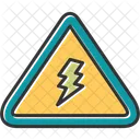 Elektrisches Gefahrenzeichen  Symbol