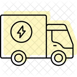 Elektrischer Lastenwagen  Symbol