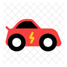 Elektrisches Sportauto  Symbol