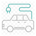 Elektrik Auto Transport Symbol