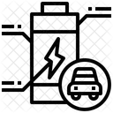 Batterie für Elektroautos  Symbol