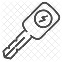 Schlüssel für Elektroautos  Symbol