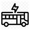 Linienbus Elektro Fahrzeug Symbol