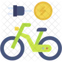 Elektrofahrrad Elektroroller Umweltfreundlich Symbol