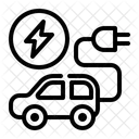 Symbol Stecker Ladegerat Adapter Elektrofahrzeug Symbol