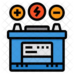 Batterie für Elektrofahrzeuge  Symbol