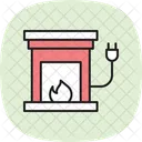 Elektrischer Kamin Symbol