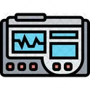 Elektrokardiogramm Monitor Elektrokardiogramm EKG Monitor Symbol