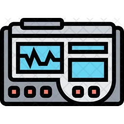 Elektrokardiogramm-Monitor  Symbol