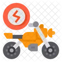 Elektrisches Motorrad  Symbol