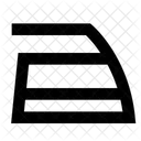 Elektronik Bugeleisen Kleidung Symbol