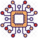 Elektronik KI Kunstliche Intelligenz Symbol